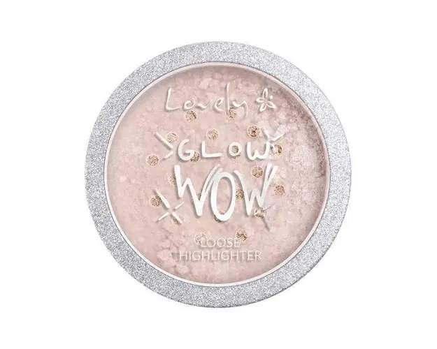 Pudra de fata iluminatoare Lovely Highlighter glow wow loose silver, 5g