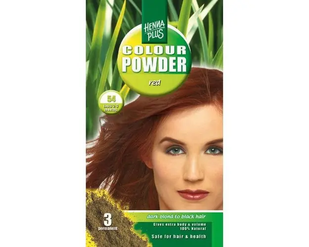 Pudra de hena, Colour Powder Red 54, Hennaplus, 100 gr