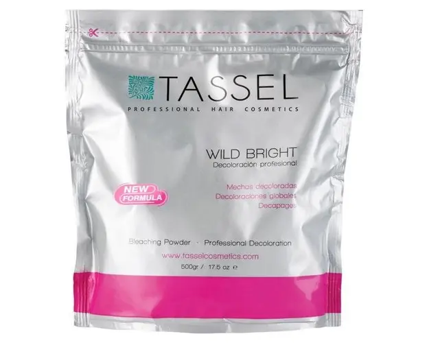 Pudra Decoloranta Anti-Ingalbenire Par Tassel Wild Bright, cu Pigment Albastru, 500 g