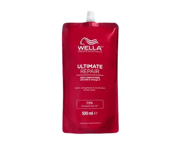 Rezerva Balsam de Reparare cu AHA &amp; Omega 9 pentru Par Deteriorat - Pasul 2 Wella Professionals Ultimate Repair, 500 ml