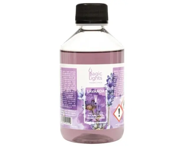Rezerva Difuzor Ambiental cu Parfum de Lavanda 250LAV - Lavanda Ricarica per Home Diffuser, Magic Lights, 250 ml