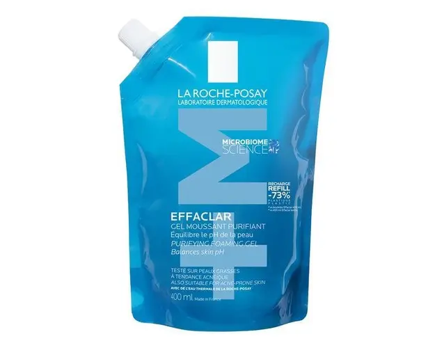 Rezerva Gel spumant de curatare purifiant pentru ten gras cu tendinta acneica Effaclar +M, La Roche-Posay, 400 ml