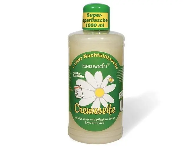 Rezerva sapun-crema lichid cu musetel, Herbacin, 1000 ml