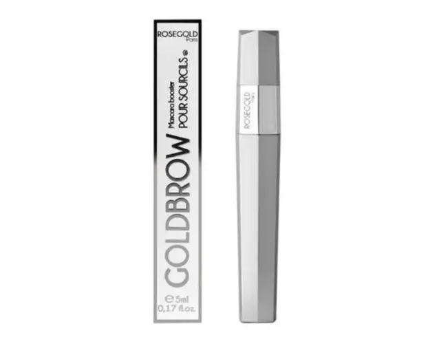 Rimel Mascara pentru cresterea sprancenelor - Goldbrow, Mascara booster pour sourcils, Rosegold Paris 5 ml