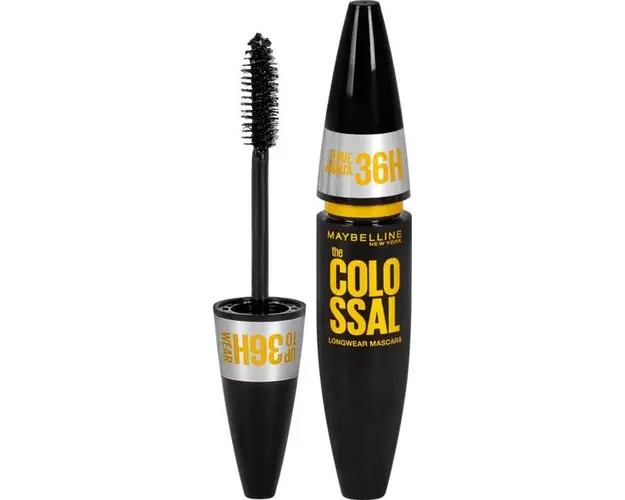Rimel pentru Volum Colosal - Maybelline The Colossal Longwear Mascara Up To 36H Wear, Black, 10 ml