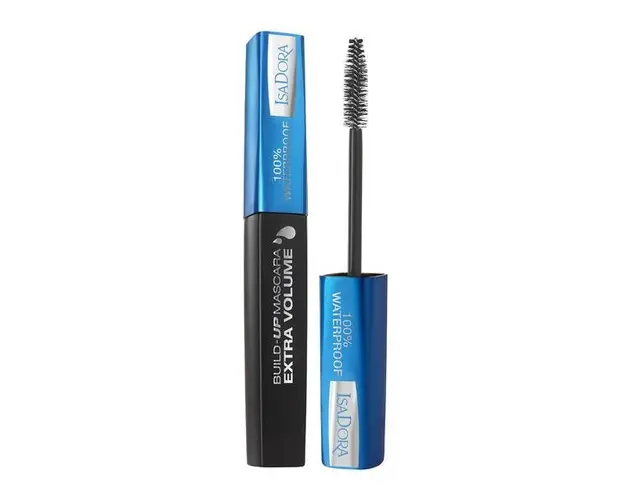 Rimel Rezistent la Apa - Build-Up Mascara Extra Volume Waterproof Isadora 12 ml, nuanta 20 Black