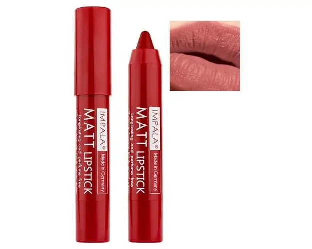Ruj Creion Buze Mat cu Persistenta Indelungata Impala Matt, nuanta 04 Mauve Dust