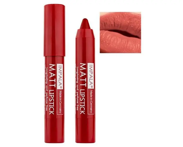 Ruj Creion Buze Mat cu Persistenta Indelungata Impala Matt, nuanta 09 Solid Coral