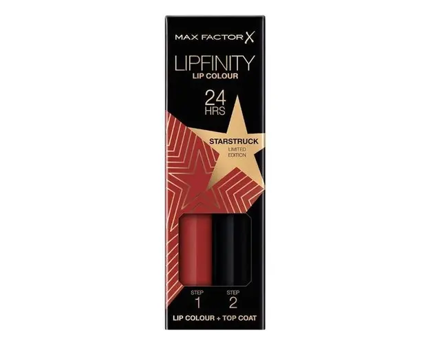Ruj de Buze Lichid - Max Factor Lipfinity, Lip Colour + Top Coat, nuanta 090 Starstruck,1 pachet