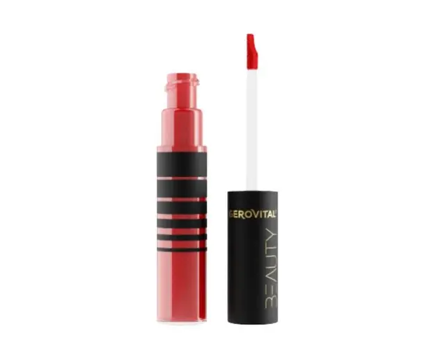 Ruj lichid cu rezistenta indelungata 8H - Gerovital Beauty nuanta 01 Rosu-Infocat, 6ml