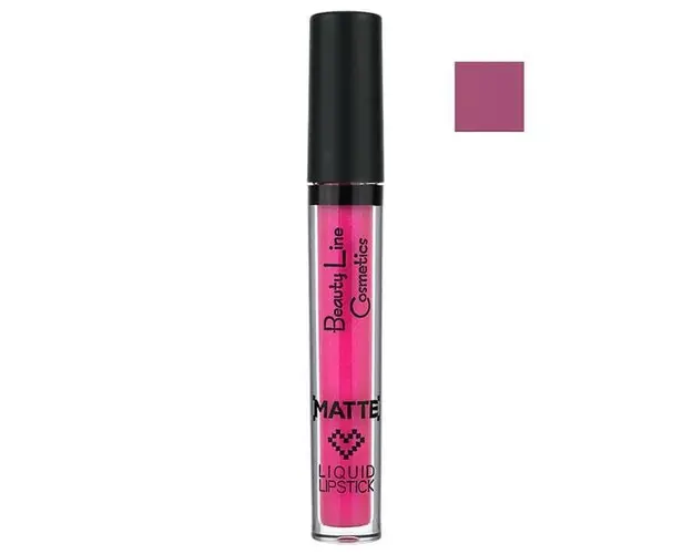 Ruj Lichid Mat - Cream Team Matte Liquid Lipstick Beauty Line Cosmetics, nuanta BL42 507 Queen Hera, 4 ml