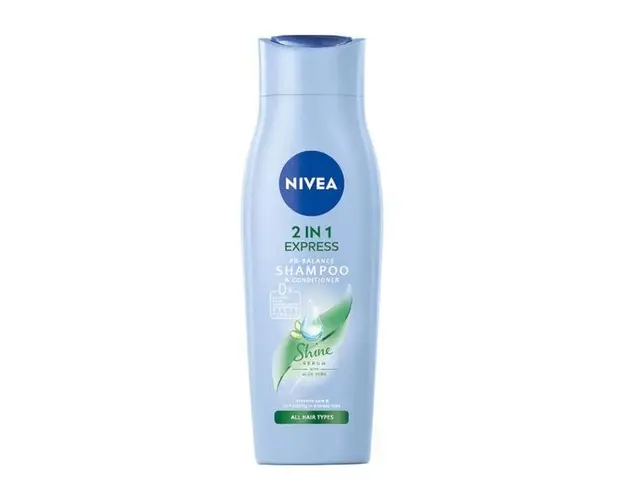 Sampon 2 in 1 cu Aloe Vera - Nivea 2 in 1 Express Shampoo &amp; Conditioner, 400 ml