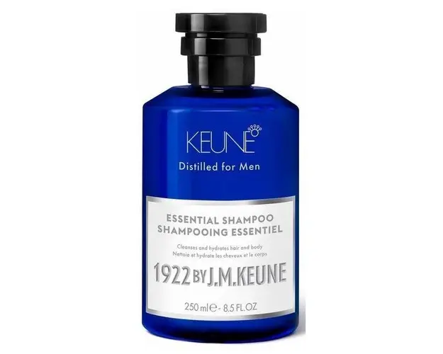 Sampon 2 in 1 pentru Toate Tipurile de Par - Keune Essential Shampoo Distilled for Men, 250 ml