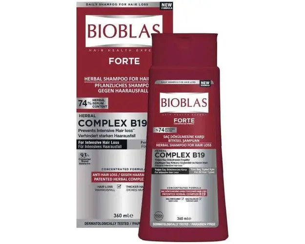 Sampon Anticaderea parului Bioblas Forte, 360 ml