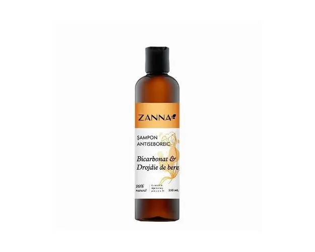 Sampon Antiseboreic cu Bicarbonat si Drojdie de Bere Zanna, 250 ml