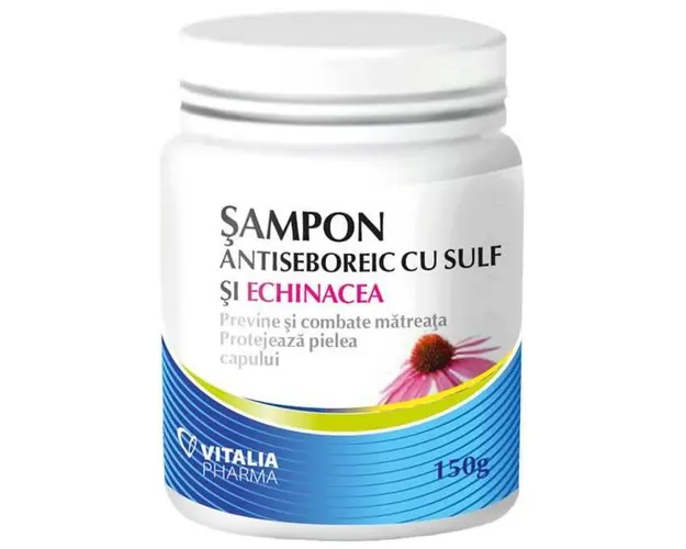 Sampon Antiseboreic cu Sulf si Echinacea Vitalia Pharma, 150 g