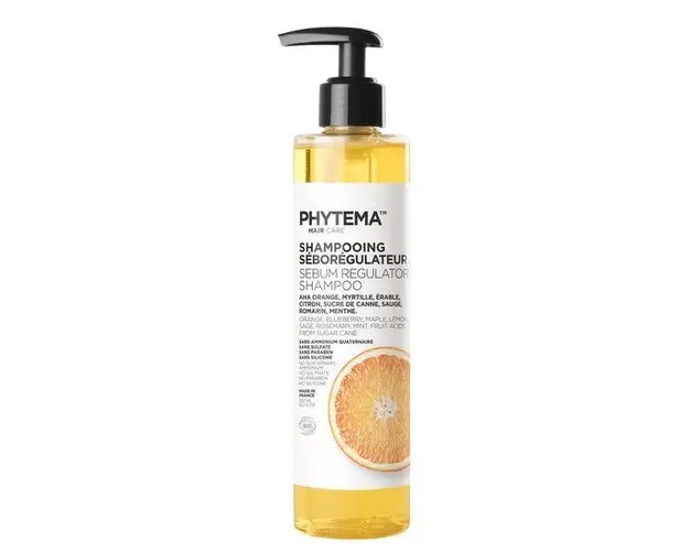 Sampon Bio sebo-regulator pentru par gras, Shampooing sebo-regulateur, Phytema 250ml