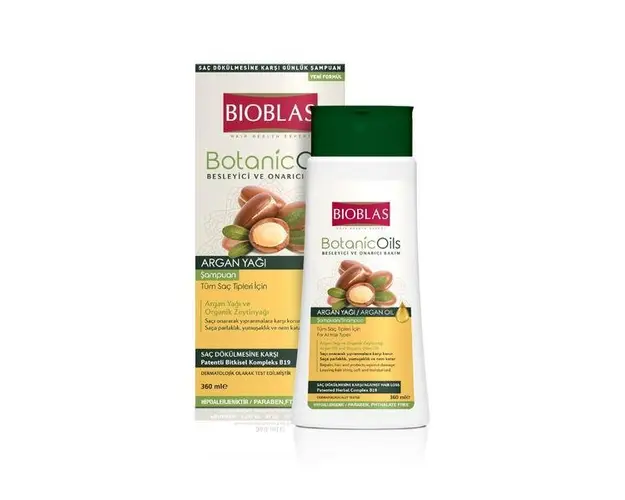 Sampon Bioblas Botanic Oils cu ulei de argan pentru toate tipurile de par, 360 ml