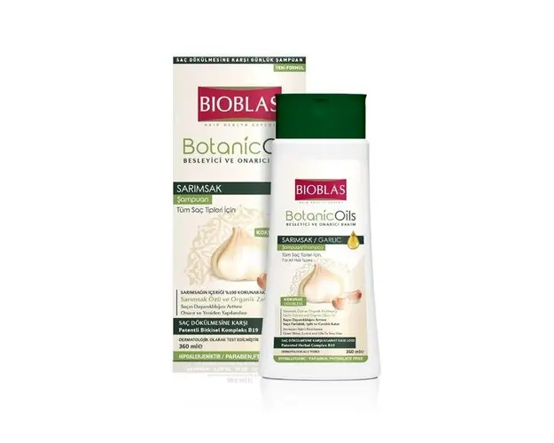 Sampon Bioblas Botanic Oils cu ulei de usturoi pentru toate tipurile de par, 360 ml