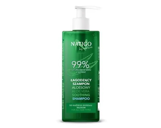 Sampon calmant Natigo By Nature cu aloe vera Aloe Line 99% natural ingredients, 400ml