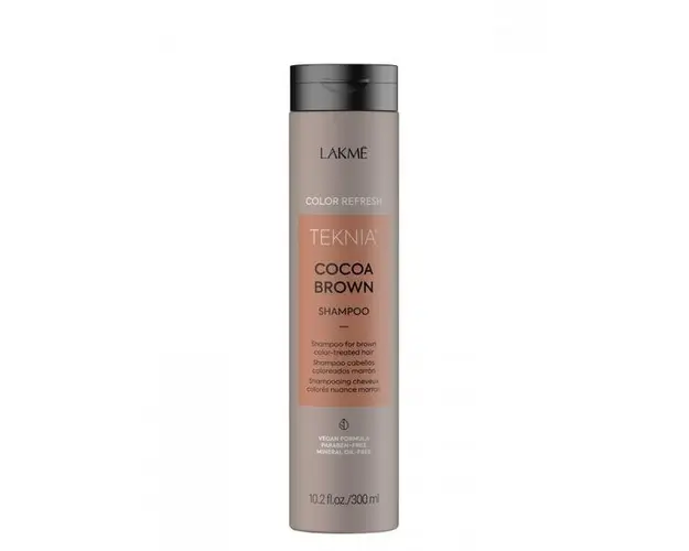Sampon colorant castaniu, Lakme Teknia Refresh, Cocoa Brown Shampoo, 300ml