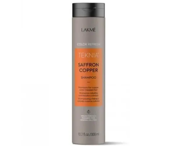 Sampon Colorant pentru Par Aramiu, Lakme Teknia, Refresh Saffron Copper Shampoo, 300ml
