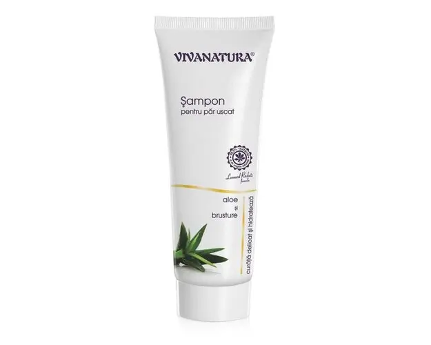 Sampon cu Aloe si Brusture pentru Par Uscat Vivanatura, 250 ml