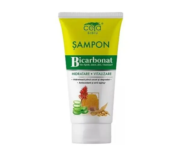 Sampon cu Bicarbonat - Ceta Sibiu Hidratare si Vitalizare, 200 ml