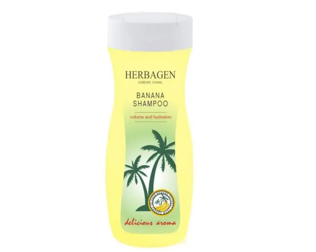 Sampon cu extract de banana - Herbagen Banana Shampoo Volume and Hydratation, 300ml
