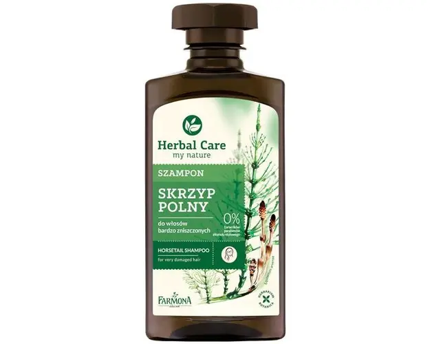 Sampon cu Extract de Coada-Calului pentru Par Deteriorat - Farmona Herbal Care Horsetail Shampoo for Very Damaged Hair, 330 ml