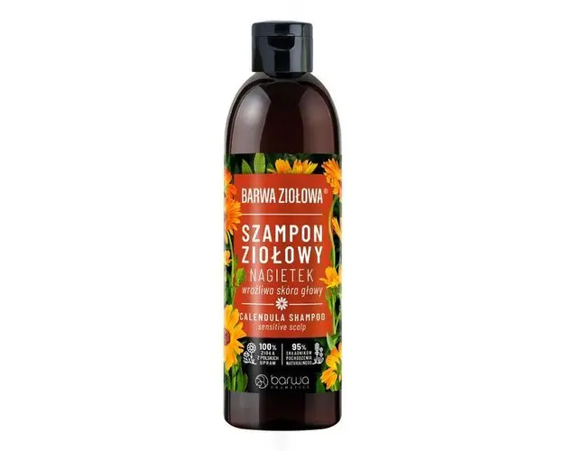 Sampon cu extract de galbenele, pentru scalp sensibil, Barwa Cosmetics, 250 ml