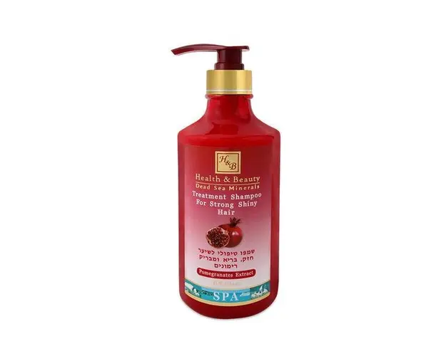 Sampon cu extract de rodii pentru par puternic si stralucitor, Health and Beauty Dead Sea, 780 ml