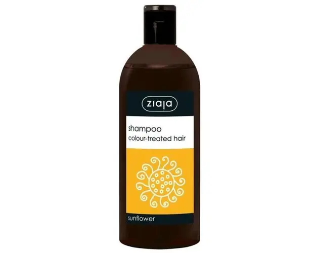 Sampon cu Floarea Soarelui pentru Par Vopsit - Ziaja Family Sunflower Shampoo for Colour-Treated Hair, 500 ml
