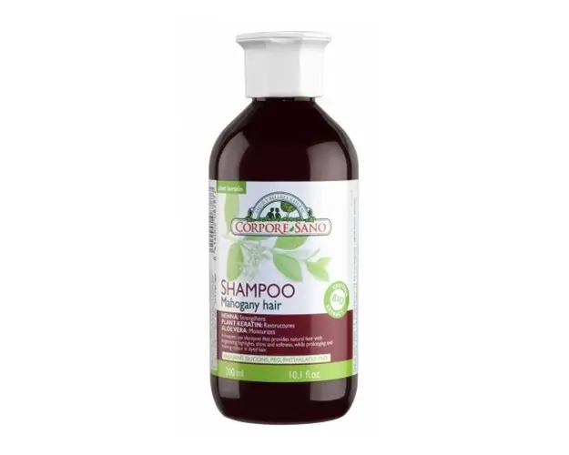 Sampon cu Henna pentru Par Saten sau Roscat Corpore Sano, 300ml