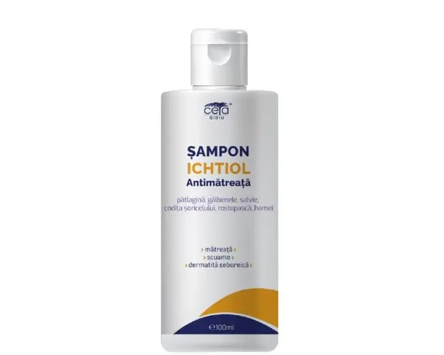 Sampon cu Ichtiol Antimatreata Ceta, 100ml
