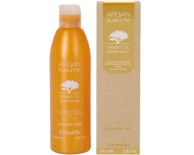 Sampon cu Ulei de Argan fara Sulfati - FarmaVita Argan Sublime Argan Oil Shampoo Sulphate Free, 250 ml
