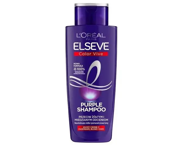 Sampon de Par Impotriva Tonurilor Galbene L&#039;oreal Paris - Elseve Color Vive Purple Shampoo, 200 ml