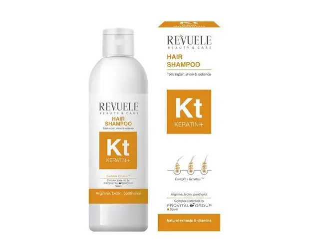 Sampon de par Revuele Keratin+ pentru par normal, 200 ml