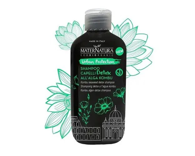 Sampon Detox cu Alga Kombu Urban Protection MaterNatura, 250ml