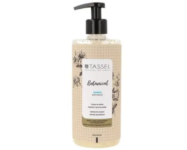 Sampon fara sulfati sau parabeni Bio Botanical Antifrizz Tassel, restructurare si efect antifrizz, 500 ml