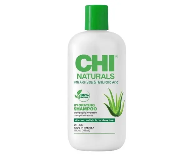 Sampon Hidratant cu Aloe Vera si Acid Hialuronic - CHI Naturals Hydrating Shampoo, 355 ml