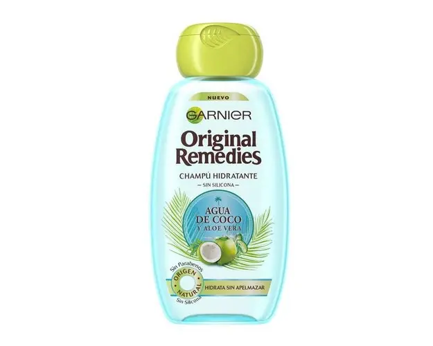 Sampon Hidratant cu Apa de Cocos si Aloe Vera - Garnier Original Remedies Champu Hidratante Aqua de Coco y Aloe Vera 300, ml