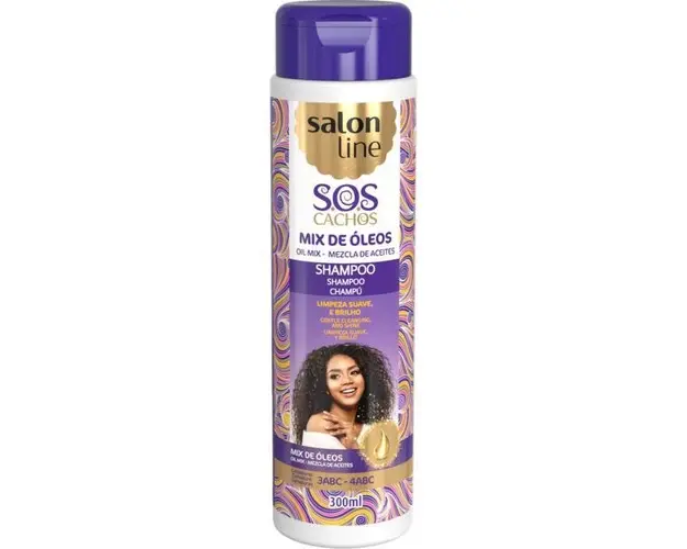 Sampon mix uleiuri nutritive, S.O.S, par cret, Salon Line, 300ml