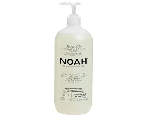 Sampon Natural Purifiant cu Ceai Verde pentru Par cu Matreata 1.5 Noah, 1000ml
