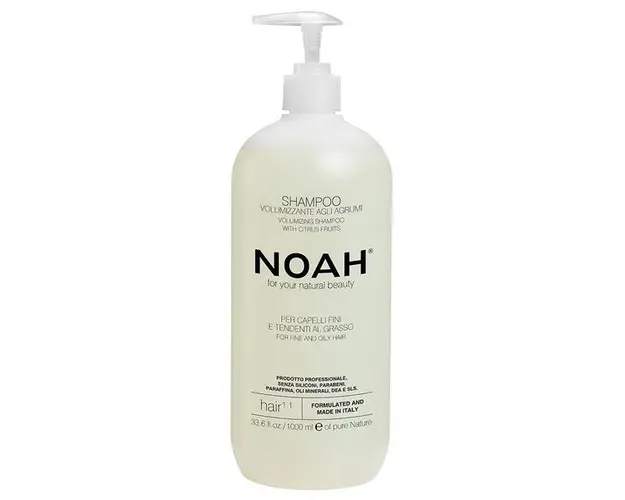 Sampon Natural Volumizant cu Citrice pentru Par Fin si Gras 1.1 Noah, 1000ml