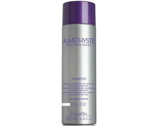 Sampon Nuantator - FarmaVita Amethyste Professional Silver Shampoo, 250 ml