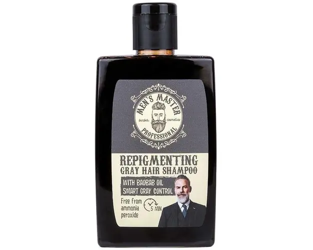 Sampon Nuantator pentru Barbati Men&#039;s Master Professional Repigmenting Gray Hair Shampoo Rosa Impex, 120 ml