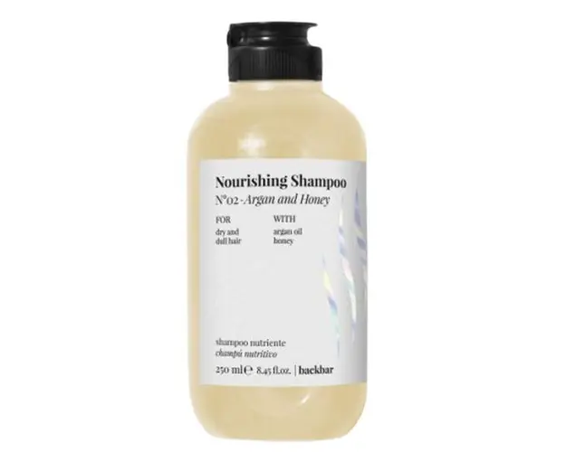 Sampon Nutritiv cu Ulei de Argan si Miere pentru Par Uscat si Tern - FarmaVita Back BarNourshing Shampoo No 02 Argan and Honey for Dry and Dull Hair, 250 ml