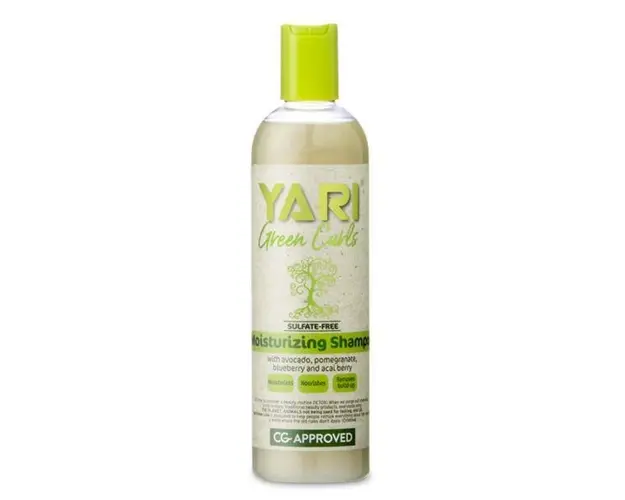Sampon par cret si ondulat, fara sulfati, Yari Green Curls, 355 ml