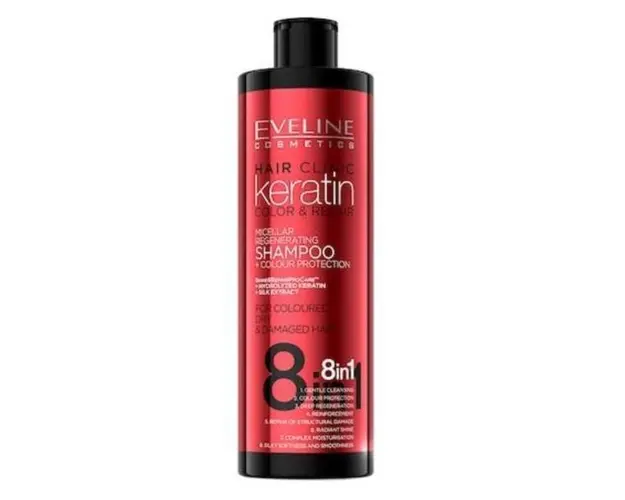 Sampon par Eveline Hair Clinic Keratin Colour Protection 8 in 1 400 ml